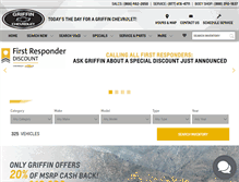 Tablet Screenshot of griffinchevy.com